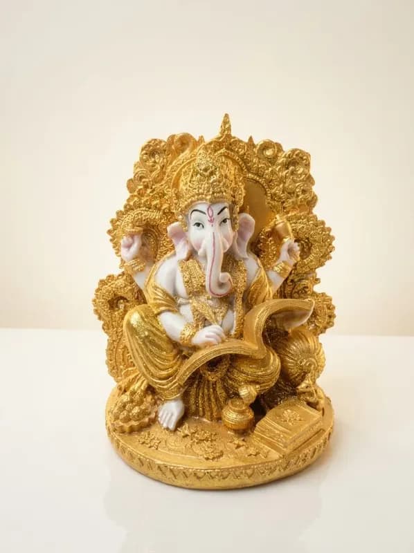 Lord Ganesha Writing Idol