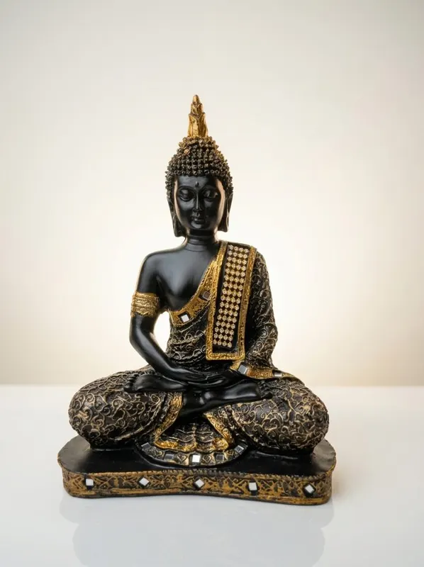 Seated Meditating Thai Buddha Statue