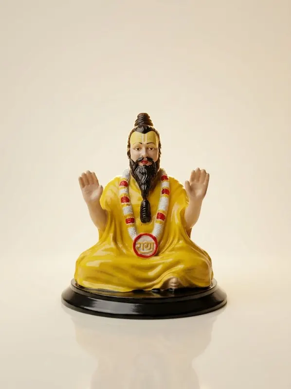 Premanand Ji Maharaj Seated Blessing Idol