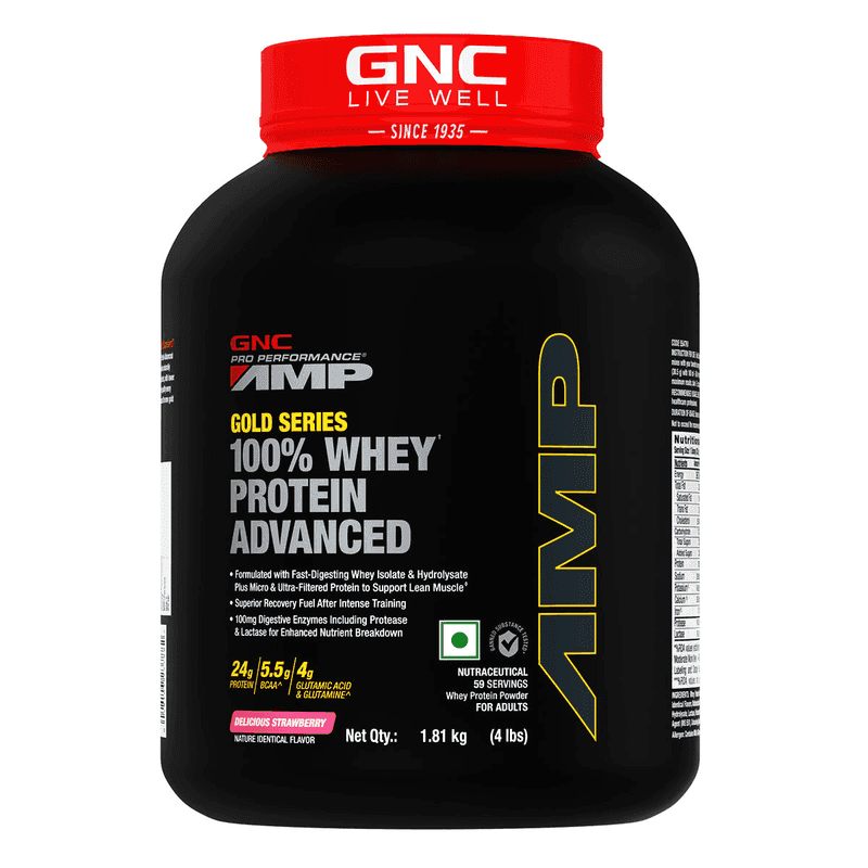 GNC AMP Gold Series 100% Whey Protein Advanced