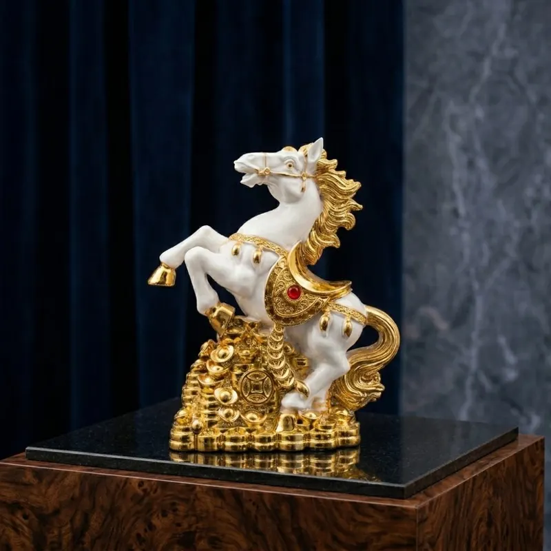 Feng Shui Galloping Wealth Horse Figurine
