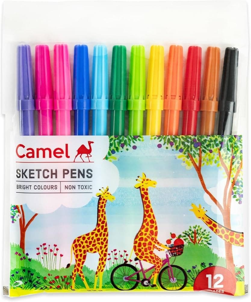 Camel Sketch Pens (12 Shades)