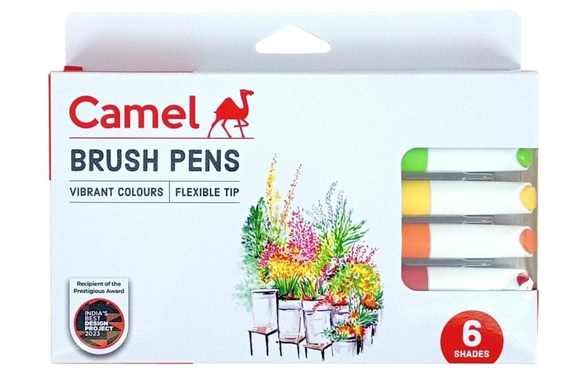 Camel Brush Pen (6 Shades)