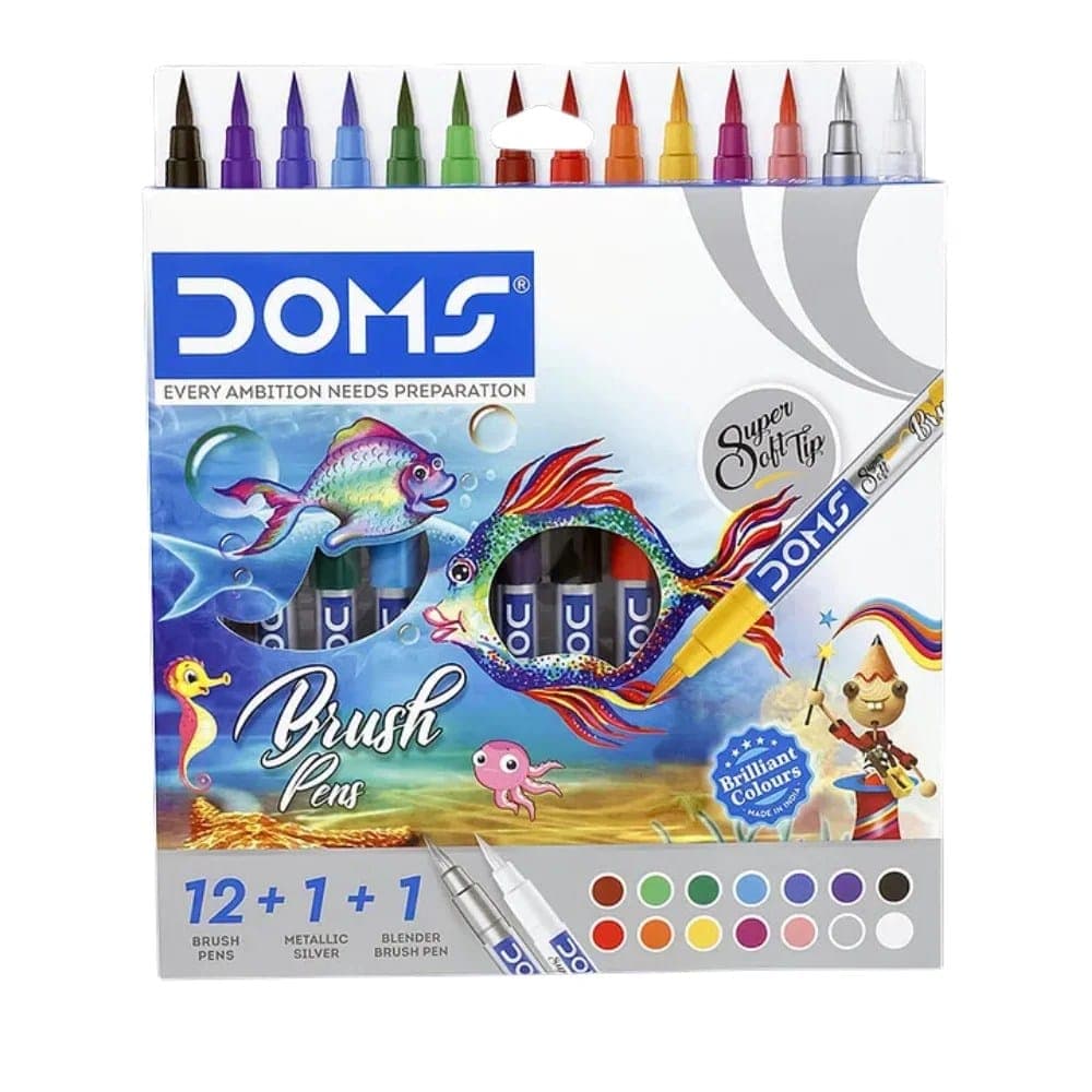 DOMS Brush Pens (14 Shades)