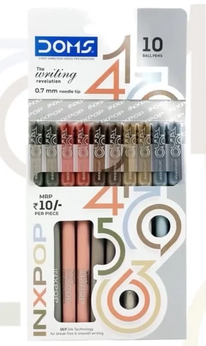 Doms INXPOP Ball Pens (Blue)