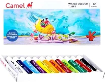 Camel Water Colour Tubes (12 Shades)