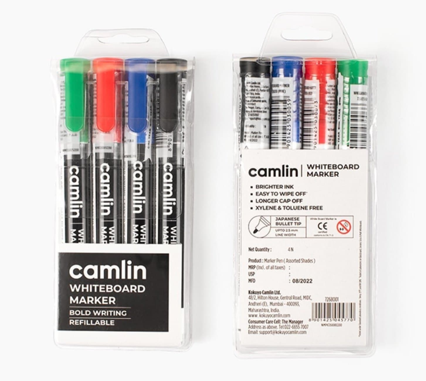 Camlin White Board Marker (Blue/Black/Red/Green)